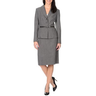 Danillo Women's 2 Piece Grey Skirt Suit