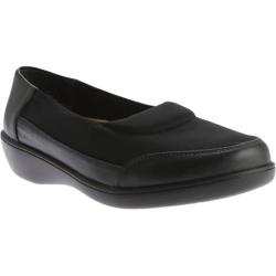 Women's Beacon Shoes Lynette Slip-on Black Stretch Fabric
