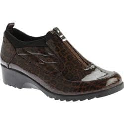 Women's Beacon Shoes Raindrop Shoe Bootie Leopard Patent Polyurethane