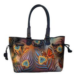 Women's ANNA by Anuschka Draw-String Tote 8050 Flying Peacock