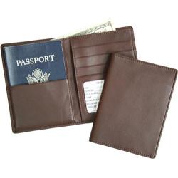 Royce Leather RFID Blocking Passport Currency Wallet 222-5 Coco