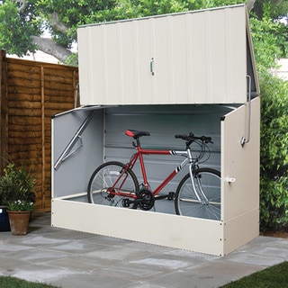 Trimetals Cream Outdoor Heavy Duty Steel Bicycle Storage Locker