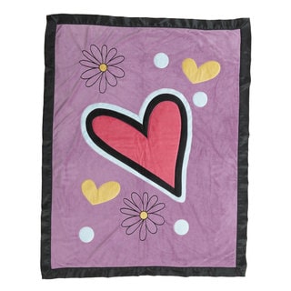 One Grace Place Sassy Shaylee Purple Toddler Quilt