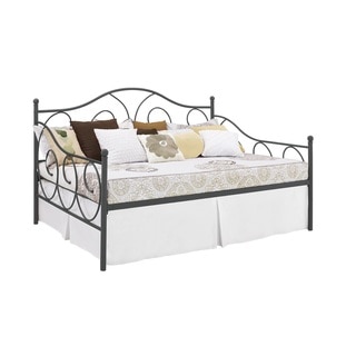DHP Victoria Full Size Pewter Metal Daybed
