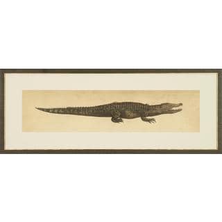 Reptilia Illustrations Alligator Framed Art Print