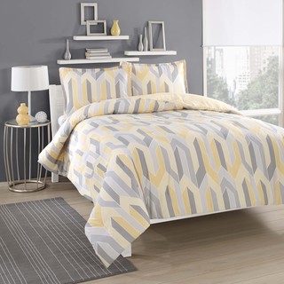 City Loft Limoncello Cotton Reversible 3-piece Comforter Set