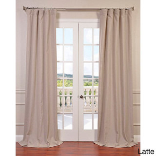Exclusive Fabrics Heavy Faux Linen Curtain Panel