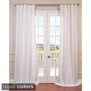 Exclusive Fabrics Heavy Faux Linen Curtain Panel