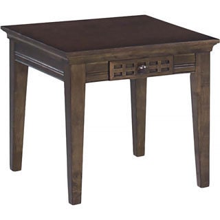 Casual Traditions Walnut End Table - 26" x 24" x 22h
