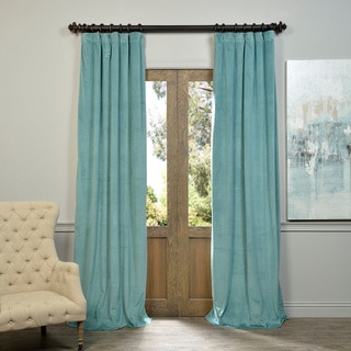 Exclusive Fabrics Signature Velvet 84-inch Blackout Curtain Panel (3 options available)