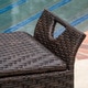 Wing Outdoor Wicker Storage Bench by Christopher Knight Home