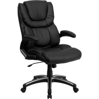 Offex OF-BT-9896H-GG High Back Black Leather Executive Office Chair