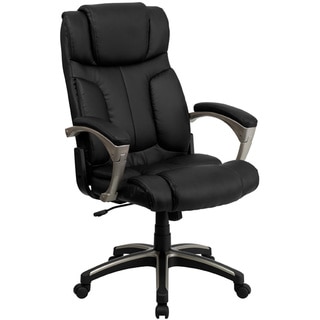 Offex High Back Folding Black Leather Executive Office Chair