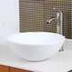 Thumbnail 12, Elite Round High Temperature Grade A Ceramic Bathroom Sink and Faucet, Sink Model 4157. Changes active main hero.