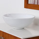 Thumbnail 5, Elite Round High Temperature Grade A Ceramic Bathroom Sink and Faucet, Sink Model 4157. Changes active main hero.