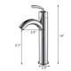 Thumbnail 8, Elite Round High Temperature Grade A Ceramic Bathroom Sink and Faucet, Sink Model 4157. Changes active main hero.