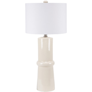 Elegant Solid Cream Eve Table Lamp