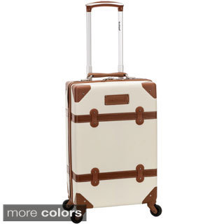 Rockland 20-inch Vintage Trunk Carry On Spinner Upright Luggage