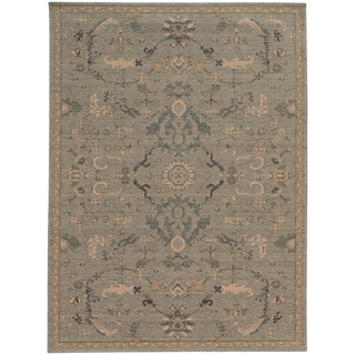 Heritage Faded Persian Blue/ Beige Rug (1'10 x 3'3)