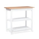 Kitchen Island with Natural Solid Wood Top - Thumbnail 10