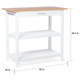 Kitchen Island with Natural Solid Wood Top - Thumbnail 13