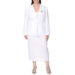 Giovanna Signature Women's Plus Size 2-piece Skirt Suit