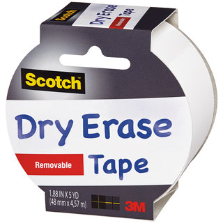 Scotch (TM) Dry Erase Tape 1.88"X5yd-White