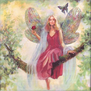 Summer Tree Fairy Embellished Counted Cross Stitch Kit-12"X12" 14 Count