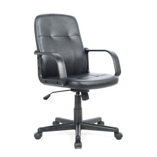 CorLiving WHL-100-C Black Leatherette Office Desk Chair