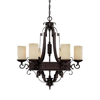Capital Lighting River Crest Collection 6-light Rust Iron Chandelier