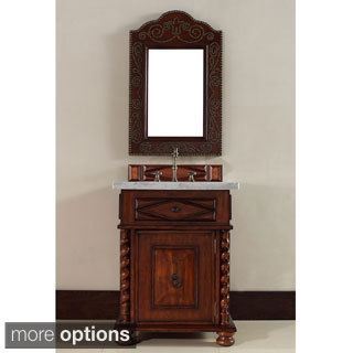 Continental 26-inch Burnished Cherry Single Sink Vanity