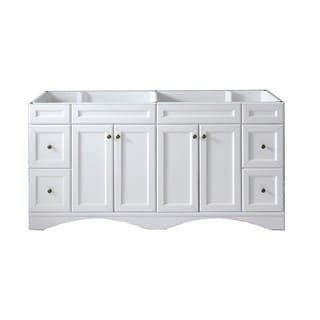 Virtu USA Talisa 72-inch Double Sink White Vanity Cabinet Only