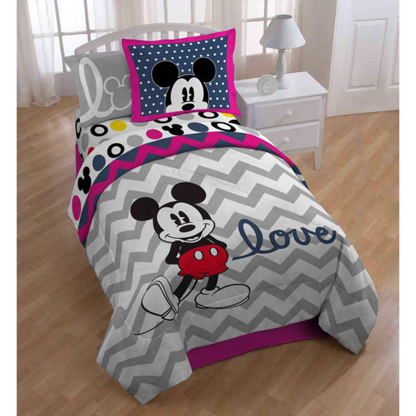 Mickey Chevron Bed in a Bag with Pillow Buddy