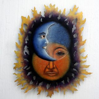 Handmade Steel 'Opposites Attract' Wall Art (Mexico)