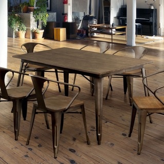 Furniture of America Tripton Industrial Dining Table