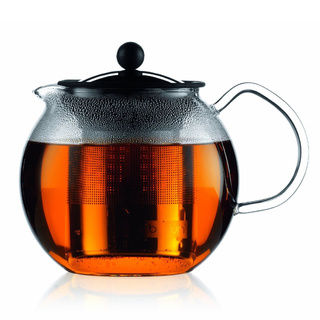 Bodum Assam 34-ounce Glass Teapot with Stainless-Steel Filter