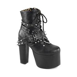 Women's Demonia Torment 700 Ankle Boot Black Vegan Leather