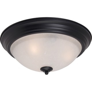 Maxim Ice Shade 2-light Black Essentials 584x Flush Mount Light