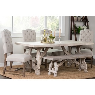 Elliott Rustic Hand Crafted 76-inch Dining Table by Kosas Home