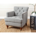 ABBYSON LIVING Tafton Green-grey Linen Club Chair
