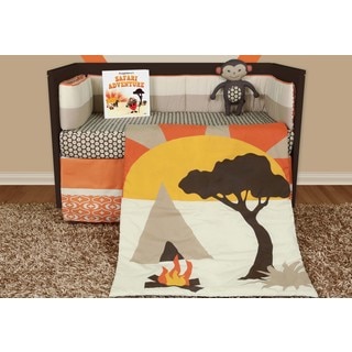 Snuggleberry Baby African Dream 6-piece Crib Bedding Set with Storybook