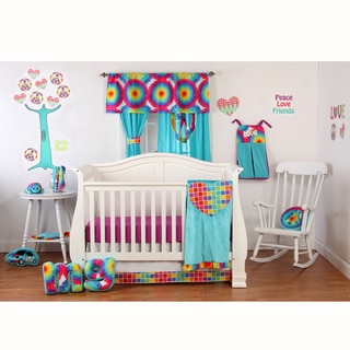 One Grace Place Terrific Tie Dye Infant 3-piece Baby Bedding Set