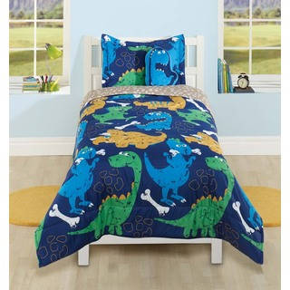 Funny Dinosaur 4-piece Comforter Set with Decorative Pillow
