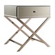 Camille X Base Mirrored Accent Campaign Table by INSPIRE Q