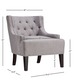 Tess Wingback Tufted Linen Upholstered Club Chair by TRIBECCA HOME