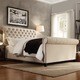 Knightsbridge Rolled Top Tufted Chesterfield King Bed with Footboard by SIGNAL HILLS