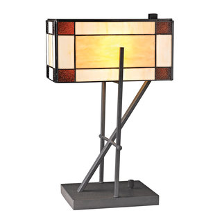 Dimond Fortwilliam Angular 1-light Tiffany-style Glass Table Lamp