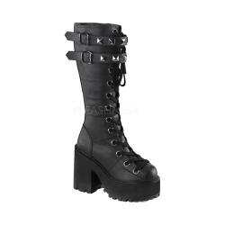Women's Demonia Assault 202 Boot Black Vegan Leather
