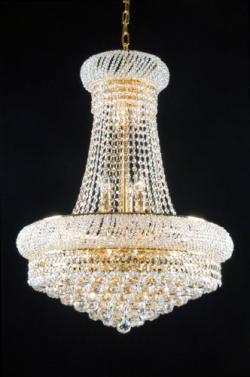 New French Empire Crystal Chandelier Lighting Gold 15 Lights