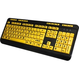 Adesso EasyTouch 132 - Florescent Yellow Multimedia Desktop Keyboard